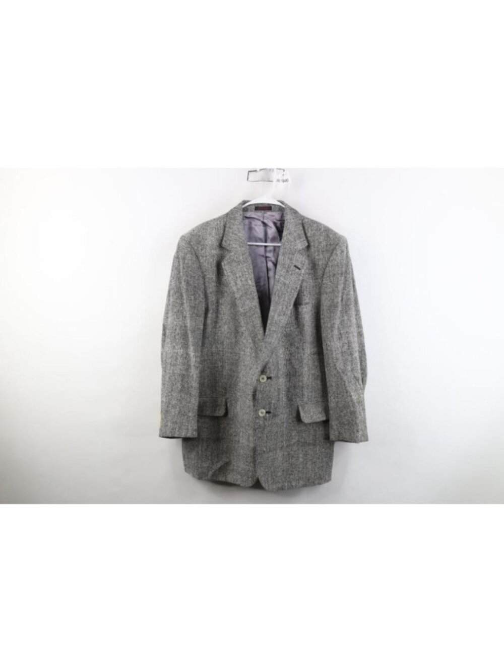 Vintage 90s Streetwear Mens 43L Atomic Fleck Wool Tweed Suit Coat Blazer Jacket